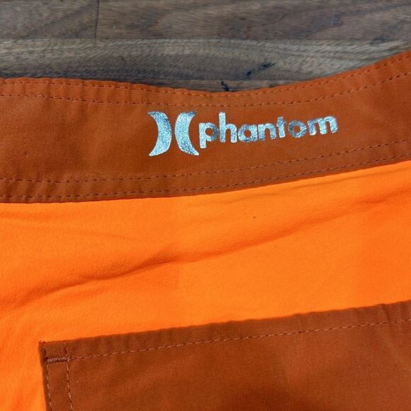 Hurley Phantom Men’s Boardshort Bright Orange and Brown Boardshorts! - Picture 8 of 9